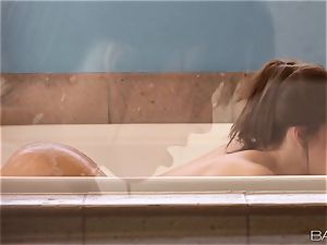 steamy super hot bathtub onanism with Natalie Heart