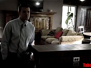 Real estate agent tricked into fuck by creepy pervert