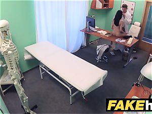 fake medical center Doctors hard-on spreads steamy Portuguese babe