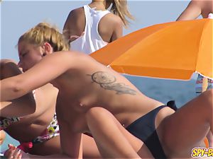 torrid swimsuit teens panty bare-breasted spycam Spy Beach