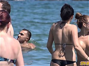 gigantic melons first-timer bare-breasted kinky teens spycam Beach movie