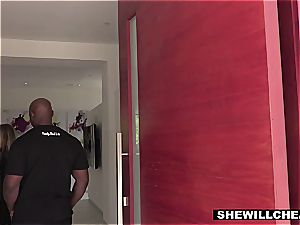 SHEWILLCHEAT - ultra-kinky Real Estate Agent penetrates big black cock